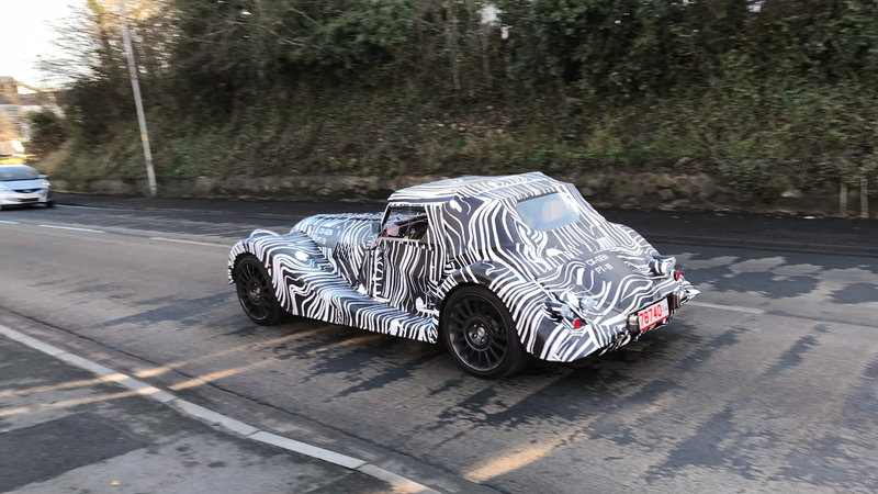 Illustration for article titled It's Kind of Amazing That Morgan Even Bothers to Camo Their New 'Wide Body' Car